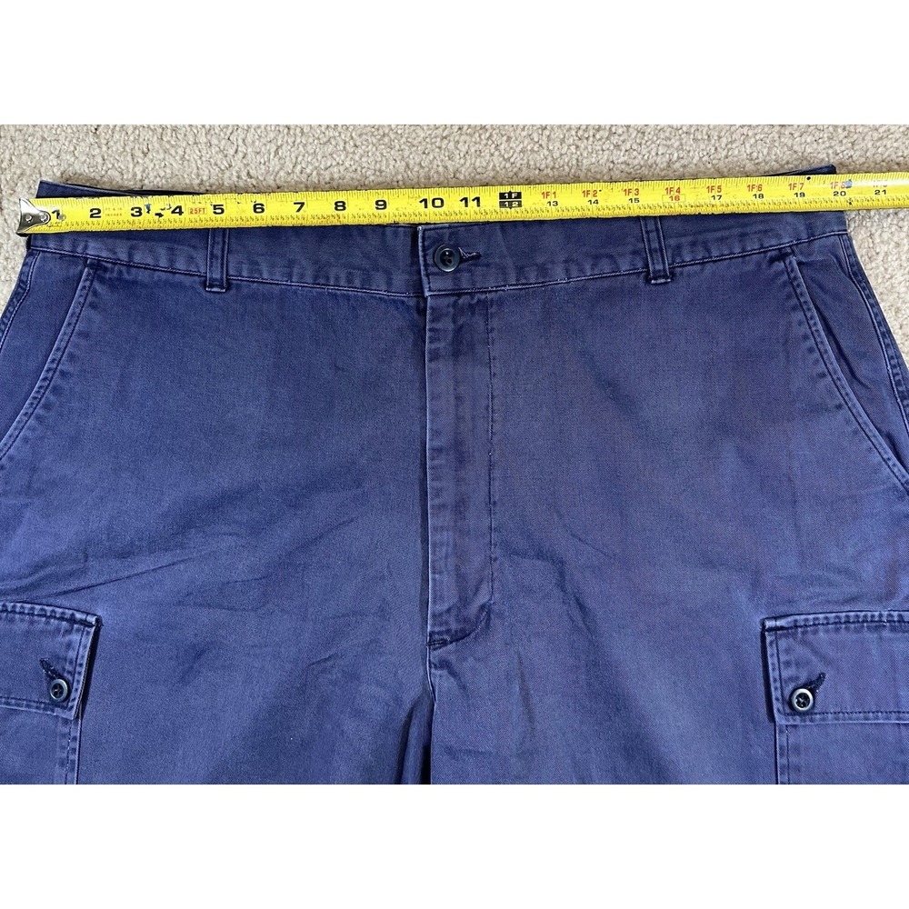 Polo Ralph Lauren Chino Relax Fit Shorts Men 40W Blue 100% Cotton EUC Vintage - Picture 8 of 11